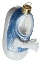 Ornaments To Remember Baby Shoe (Blue) Hand-Blown Glass Ornament