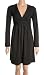 CROSS OVER LONG SLEEVE DRESS