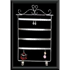 Schmuckst�nder HANNOVER silberfarbig Kettenst�nder Ohrringst�nder Ohrringdisplay Ohrringhalter Halter Ohrringe Armbandst�nder Schmuckhalter Kettenhalter Schmuckpr�sentation f�r Halsketten St�nder Armb�nder Display Schmuck Schmuckdisplay Armbandhalter Collierst�nder B�ste Schmuckb�ste