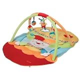 Fehn, colorful baby blanket clown 152487 with integrated rattle and many things more