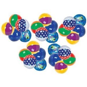 Twenty five (25pc) 16 Beach Balls Assorted! [Toy]