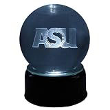 ASU Official Logo Laser-Etched Musical Crystal Ball