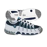Men's K-Swiss Stabilor SLS Mesh Tennis Shoe-White/Navy/Blue Splash