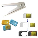 Micro Sim Card Cutter for iPhone 4 and iPad + 2 Micro sim to standard sim adapters included
