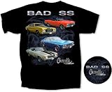 Chevy Chevelle SS T-shirt - Bad SS Adult Black Tee Shirt