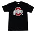 Ohio State Buckeyes 100-Percent Cotton Puff Logo Short Sleeve T-Shirt (Medium, Black)