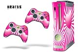 New XBOX 360 Console Protective Skin - Pink Heart