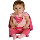 Supergirl Deluxe Fleece Bib Costume: Baby's Size Birth - 9 Months