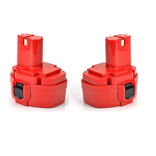  Masione® 2pcs 14.4V 2000mAh 2.0Ah Ni-CD Replacement Power Tool Battery for MAKITA 1420 / 1422 / 192600-1 / 193985-8 / JR140D / JR140DWA / JR140DWAE / JR140DWB / JR140DWBE / JR140DWD 