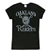 Oakland Raiders - Large Logo Ladies Vintage NFL T-Shirt - Small