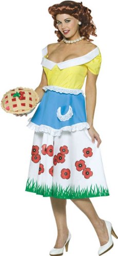 June Cleavage 50s Housewife Costume - Standard  