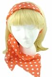 Apparel : Head Band ~ Polka Dots - Salmon