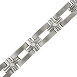 Men's Diamond, Titanium & Stainless Steel Bracelet