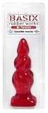 Basix Rubber Works 6-Inch Twister Dong, Red