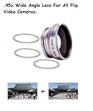 .45x Wide Angle Professional High Def Magnetic Lens (silver) for Ultra Flip ....