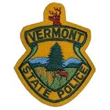 USA Emergency Services Embroidered Iron on Patch - 50 State Police Collection - Vermont State Police Applique