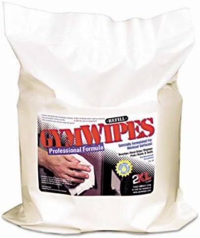 Antibacterial Gym Wipes Refill, 6 x 8, Unscented, 700/Pack, 4 Packs/Carton