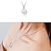 Sephla 14k White Gold Overlay Sterling Silver Moonstone Pendant Necklace For Women