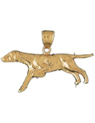 Dazzlers Solid 14k Gold Greyhound Dog Charm Pendant Available in three colors from jewelsberry (weights: 4.0 grams only)