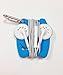 Grapperz Earbud Holder/Protector/Cord Wrap - Blue
