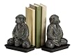 Dog in Buddha Position Bookends