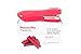 Ergonomic Desktop Stapler, PraxxisPro Fortis Grip Office Stapler (Red)