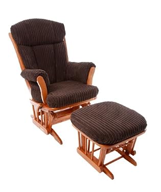 Dutalier Penny Honey Pine Recliner - Jumbo Chord Chocolate Cushions