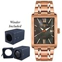 Swiss Legend Men's Limousine Collection Automatic Watch and Winder #30012-RG-BLK