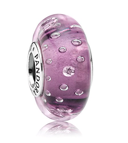 Pandora PURPLE EFFERVESCENCE Murano Glass Charm No. 791616CZ