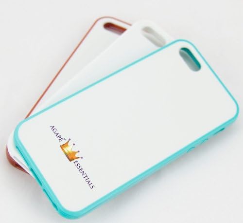 (Best Seller) Luxury Back And Bumper Protector Impact Shell Snap On Case For Your Apple iPhone 5 - Back White Base With White Absorbent Bumper Trim