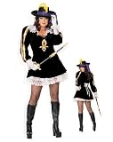 Women's Sexy Musketeer 3 Pc Costume