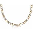 Tri-Color Gold Ultra Light Curb Link Men's Chain