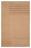 Contemporary Area Rug, 828 Mirage Collection 4'x6' Beige