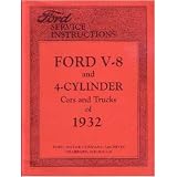 1932 FORD 4 & 8 CYLINDER Car Truck Shop Service Manual by Ford
