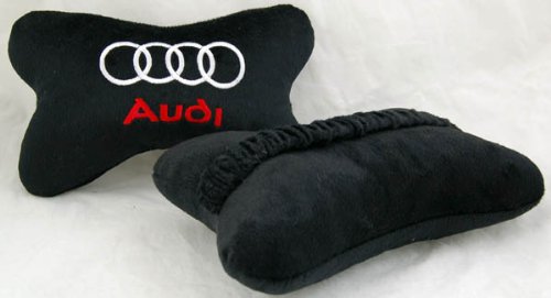 41aagIVa%2BjL Best Deal on Audi Car Seat Neck Rest Pillow Cushion 2pcs Black   Best Deal @ Audi TT Wing