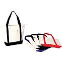 Zipper Canvas Tote Bag