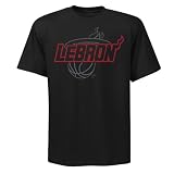 NBA Youth Miami Heat LeBron James Notorious Short Sleeve Tee, Black, Small