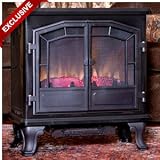 Comfort Smart Large Black Freestanding Electric Stove with Remote Control - CS-26-GBLK