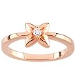14K Rose Gold Diamond Promise Ring - 0.05 Ct.