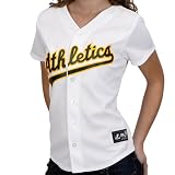 MLB Women's Oakland Athletics Cooperstown RC Synthetic Replica Jersey,White, Medium