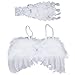 Jastore® Photo Prop Outfit Baby Girl Angel Feather Wing Costume with Headband