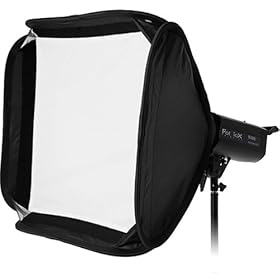 Fotodiox Pro 24x24 Foldable Softbox for Studio Strobe/Flash with Soft Diffuser and Dedicated Speedring Insert, for Multiblitz Profilux Strobe Light, Soft box, Speed Ring