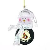Pack of 4 NHL Ottawa Senators Hockey Snowman Christmas Ornaments 2.75"