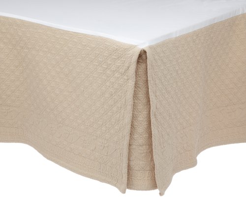 King Charles Matelasse King Bedskirt, Birch