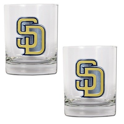 MLB San Diego Padres Rocks Glass (Set of 2)