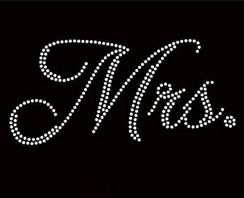 (Set of 2) Mrs. Rhinestone transfer Bride Wedding Marriage