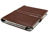 M-Edge Prodigy Genuine Leather Kindle Jacket with Hinge (Fits 6" Display, Latest Generation Kindle), Smooth Mocha Brown