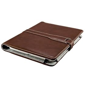 M-Edge Prodigy Leather Kindle Jacket with Hinge (Fits 6" Display, 2nd Generation Kindle), Smooth Mocha Brown