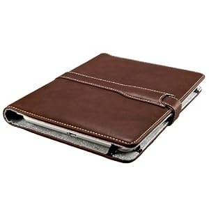 M-Edge Prodigy Leather Kindle Jacket with Hinge (Fits 6" Display, 2nd Generation Kindle), Smooth Mocha Brown