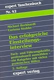 Produkt-Bild: Expert Taschenb&uuml;cher, Nr.42, Das erfolgreiche Einstellungsinterview